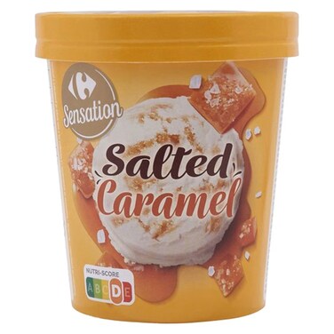 Carrefour Sensation Caramel Ice Cream Tub 430g