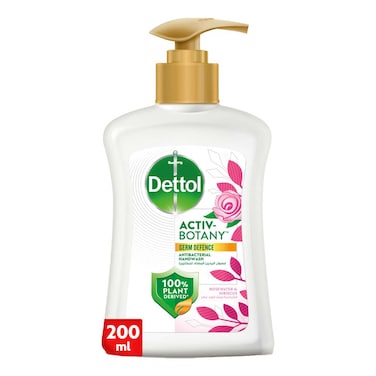 ديتول أكتيف بوتاني غسول سائل لليدين برائحة ماء الورد والكركديه 200 ملل