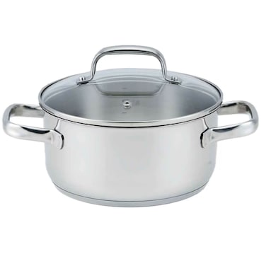 Wacokware  Stainless Steel Casserole with Lid 20x9.5cm