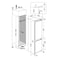 Ariston Built In Bottom Mount Freezer Refrigerator ARC18T111, White, 277 L, 2&nbsp; Doors