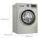 Bosch 10kg Washing Machine, Silver Inox- WGA2540XGC