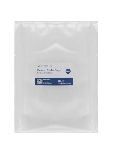 INKBIRD Vacuum Sealer Bags (50 count), 8"x12" Commercial Grade Food Saver Bags BPA-Free Microwave&amp;Freezer Safe Great for Vac Storage Meal Prep and Sous Vide Cooking