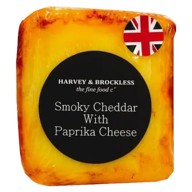 Harvey &amp; Brockless Smoky Cheddar with Paprika Cheese 200g