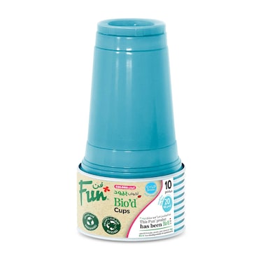 Fun Colors Biodegradable Cups Sky Blue 592ml