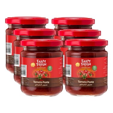 Farm Fresh Everyday Tomato Paste Jar, 200g Pack of 6