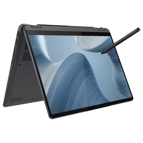 لينوفو لابتوب أيدياباد فلكس 5 14IAU7 2 في 1 مع شاشة 14 بوصة ومعالج كور i7 وذاكرة وصول عشوائي 16 غيغا ومحرك أقراص SSD 512 غيغا وبطاقة رسومات إنتل آيريس إكس إي - رمادي عاصف