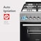 Daewoo 60x60cm Gas Cooker, Cast Iron Grid, Spacious Oven Capacity, Manual Ignition,DGC,665BSF, Turkey, 1 Year Warranty