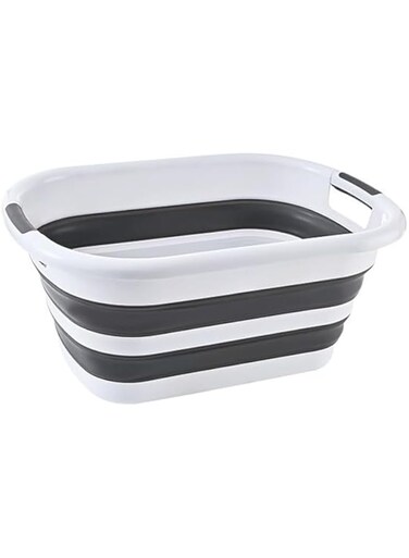 TEKNIS Large foldable laundry basket, gallon pop up storage container, collapsible space saving organiser hamper,for washing and kitchen,toy storage bin Dog Bathtub (Large/40L)