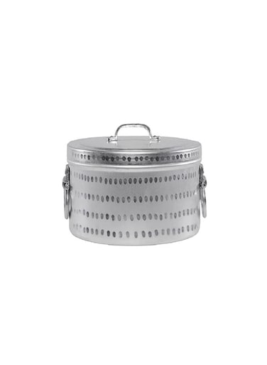 Pure Aluminium Mandi Biryani Cooking Pot Or Steamer Pot Silver 25cm