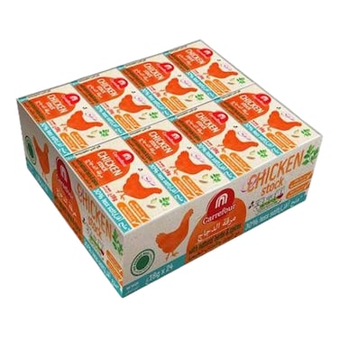 كارفور مرق دجاج قليل الملح مع أعشاب وتوابل طبيعية، 18 غرام، حزمة من 24