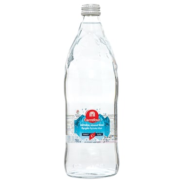 Carrefour Low in Sodium Turkish Natural Mineral Water Glass Bottle, 750ml