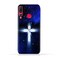 Generic Huawei Nova 4 TPU Silicone Soft Protective Case With Christian Cross On a Starry Night Design