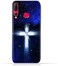 Generic Huawei Nova 4 TPU Silicone Soft Protective Case With Christian Cross On a Starry Night Design