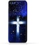 جراب حماية سيليكون TPU لهاتف Oppo A1 بتصميم صليب مسيحي على خلفية ليلة مرصعة بالنجوم