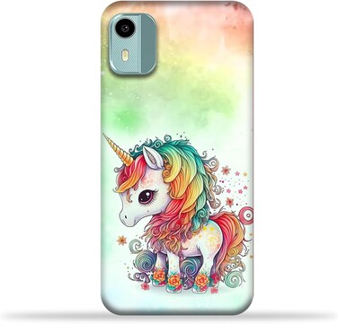 Generic TPU Mobile Back Case Cover Compatible With Nokia C12 Pro With Design 08