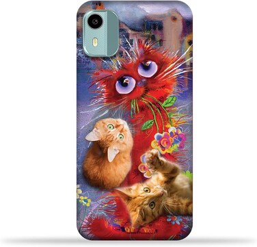 Generic TPU Mobile Back Case Cover Compatible With Nokia C12 With Design 17