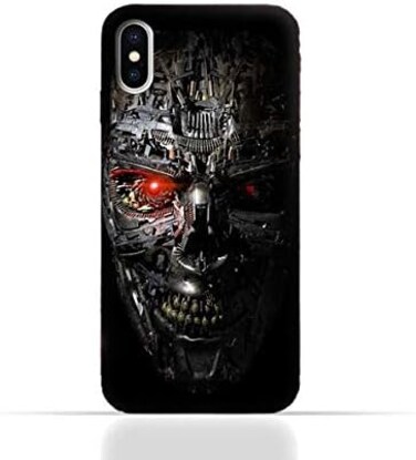 Eimo Apple iPhone X TPU Protective Silicone Case With Terminator Robot Design