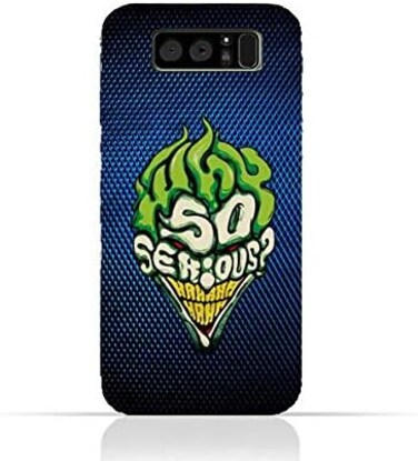 Eimo Samsung Galaxy Note 8 TPU Silicone Protective Case With Joker why so serious Design