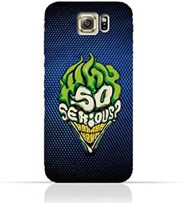 Eimo Samsung Galaxy S6 Edge TPU Silicone Protective Case With Joker why so serious Design