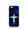 Eimo iPhone 6 Plus / 6 Plus S TPU Silicone Protective Case With Christian Cross On a Starry Night Design