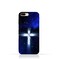 Eimo iPhone 7 Plus TPU Silicone Protective Case With Christian Cross On a Starry Night Design