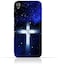 Generic Sony Xperia Z5 TPU Silicone Protective Case With Christian Cross On a Starry Night Design