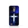 Generic LG K10 2017 TPU Silicone Protective Case With Christian Cross On a Starry Night Design
