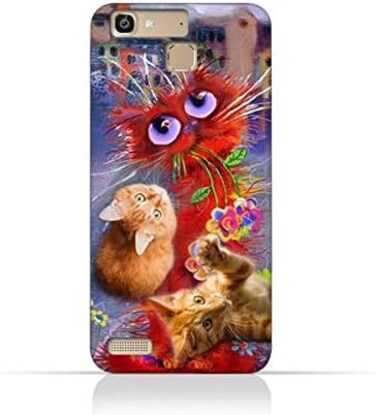 جراب حماية سيليكون TPU لهاتف هواوي إنجوي 5S بتصميم قطط لطيف وجذاب