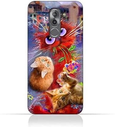 Generic Huawei Mate 9 Lite TPU Silicone Protective Case With Adorable Cute Cats Design
