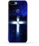 جراب حماية سيليكون ناعم TPU لهاتف Oppo A5 بتصميم صليب مسيحي على خلفية ليلة مرصعة بالنجوم