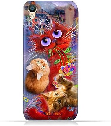 Generic Oppo R9/F1 plus TPU Soft Protective Silicone Case With Adorable Cats Design