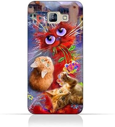 جراب حماية سيليكون TPU بتصميم قطط لهاتف سامسونج جالاكسي A8 2016