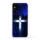 Generic Iphone Xs Max TPU Soft Protective Silicone Case With Christian Cross On a Starry Night Design