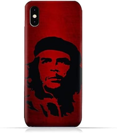 Generic Iphone Xs Max TPU Soft Protective Silicone Case With Che Guevara Silhouette Pattern Design