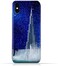 جراب حماية سيليكون TPU لهاتف آيفون XS Max بتصميم برج خليفة ونافورة مياه في ليلة مرصعة بالنجوم