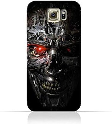 Eimo Samsung Galaxy S6 TPU Protective Silicone Case With Terminator Robot Design