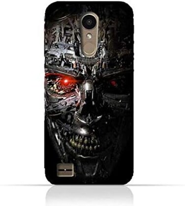 غطاء حماية سيليكوني TPU عام لهاتف LG K10 2017 بتصميم روبوت تيرميناتور