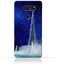 جراب حماية سيليكون TPU لهاتف V30 Plus بتصميم برج خليفة ونافورة مياه في ليلة مرصعة بالنجوم