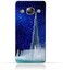 Generic Samsung Galaxy E5 TPU Silicone Protective Case With Burj Khalifa and Water Fountain On a Starry Night Design