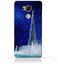 جراب حماية سيليكوني من مادة TPU لهاتف Infinix Zero 4 X555 بتصميم برج خليفة ونافورة مياه في ليلة مرصعة بالنجوم