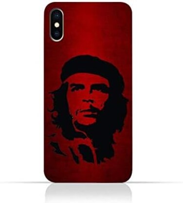 Generic iPhone X TPU Silicone Case With Che Guevara Silhouette Pattern