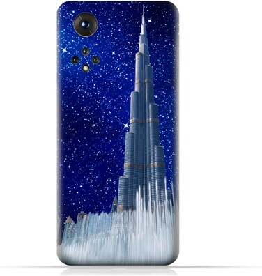 غطاء حماية عام لهاتف Honor 50 بتصميم برج خليفة في ليلة مرصعة بالنجوم