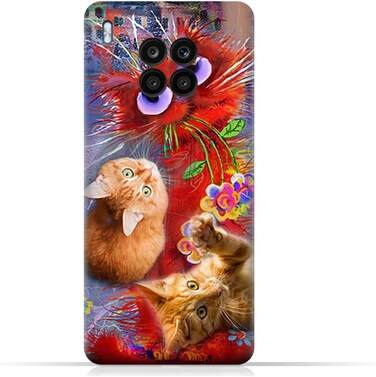 Generic Protective Case Cover For Huawei nova 8i With Cute Cats Design