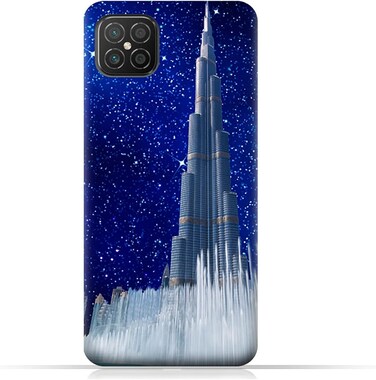 Generic Protective Case Cover For Huawei nova 8 SE With Burj Khalifa On a Starry Night Design