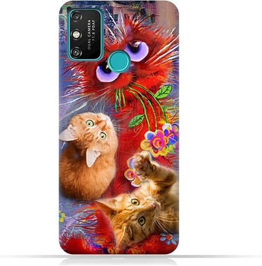 Generic Protective Case Cover For Honor Play 9A With Cute Cats Design