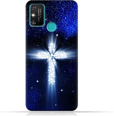 غطاء حماية عام لهاتف Honor Play 9A بنقشة صليب
