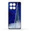 غطاء خلفي واقٍ من مادة TPU لهاتف Honor X6a (4G) بتصميم برج خليفة في ليلة مرصعة بالنجوم