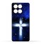 غطاء حماية خلفي من مادة TPU لهاتف Honor X6a (4G) بنقشة متقاطعة