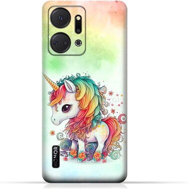 غطاء حماية خلفي من مادة TPU لهاتف Honor X7a بتصميم رقم 043