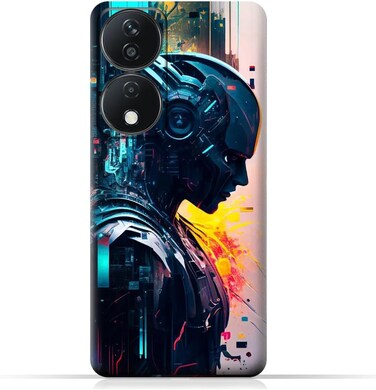غطاء خلفي واقٍ للهاتف المحمول مصنوع من مادة TPU، متوافق مع هاتف Honor X7b، بتصميم رقم 04